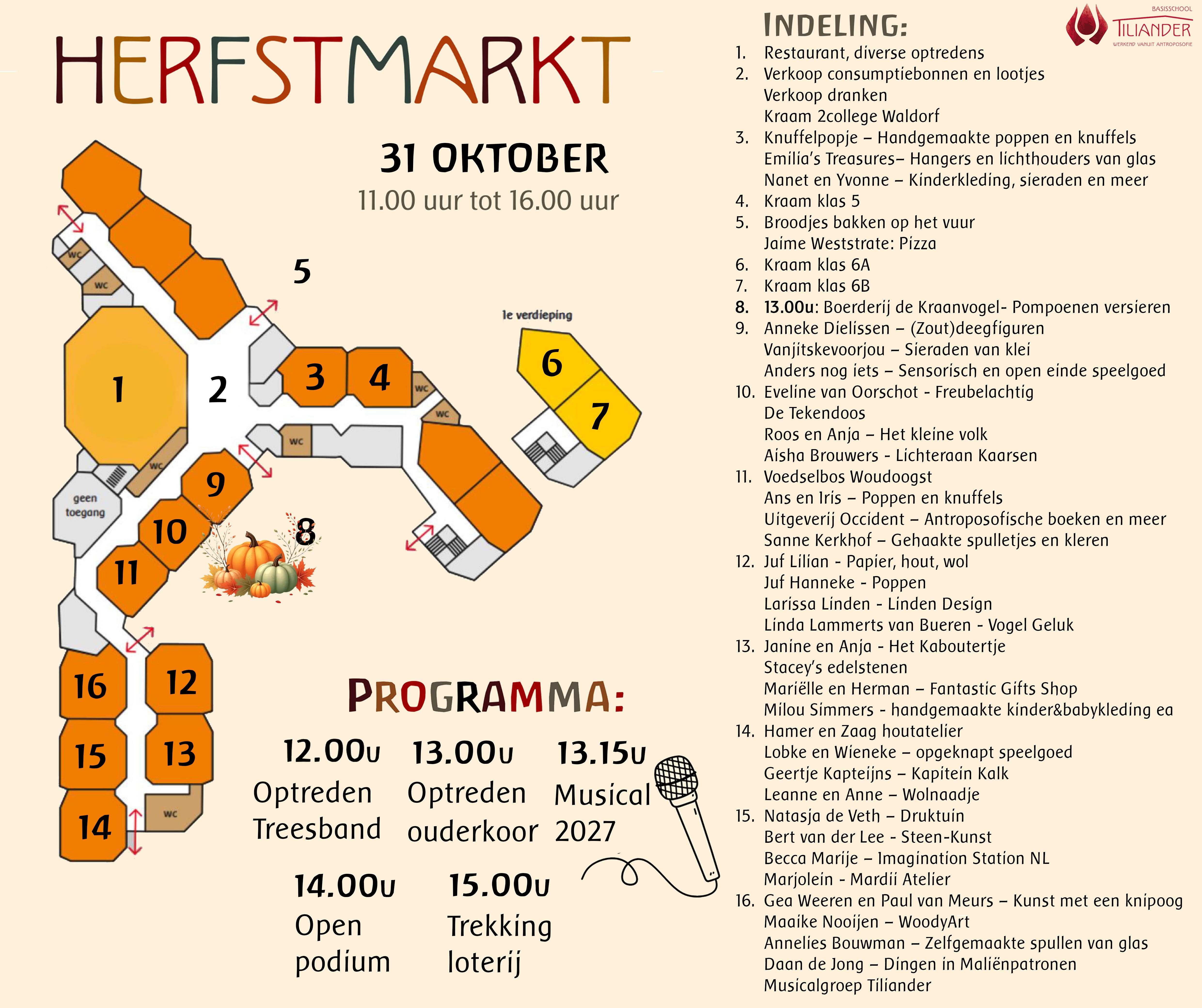 Herfstmarkt plattegrond 2026